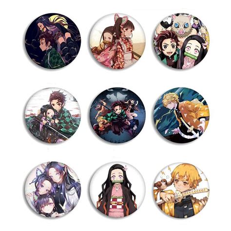 Anime Demon Slayer Kimetsu No Yaiba Kamado Tanjirou Pins For Backpacks