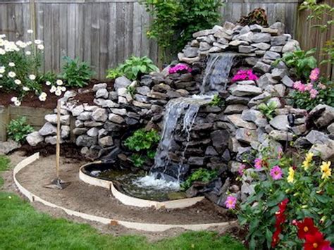 Graceful Backyard Waterfall Ideas On A Budget 39