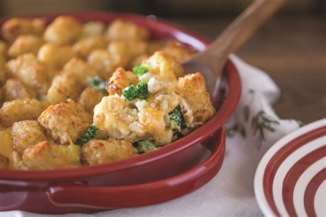 These cheesy nuggets of joy might be better than the real thing. Cheesy Broccoli Cauliflower Tater-Topped Casserole | Colorado Country Life Magazine