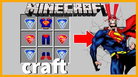 Minecraft How To Craft Superman And All Of His Different Suits From