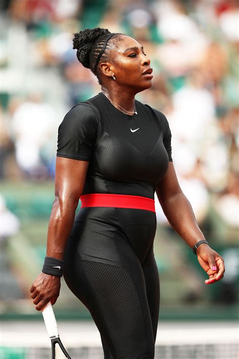 Serena Williams Wears Black Catsuit For 1st Grand Slam Win Since Giving