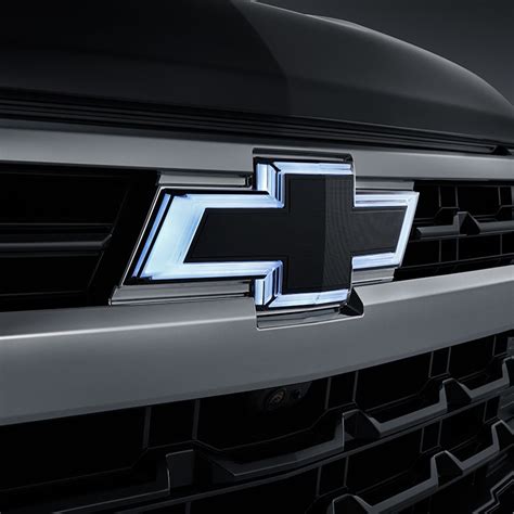 2023 Silverado 1500 Bowtie Emblem Black Illuminated Front