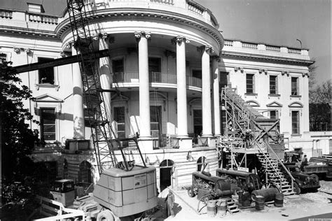Rare Look Inside President Trumans White House Reconstruction Photos