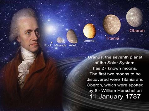 11 January 1787 William Herschel Discovers Titania And Oberon Two