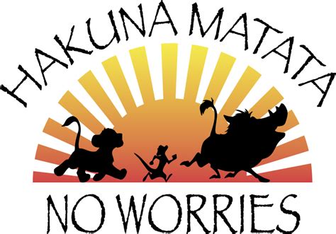 Timon And Pumbaahakuna Matata Logo Image for Free - Free Logo Image