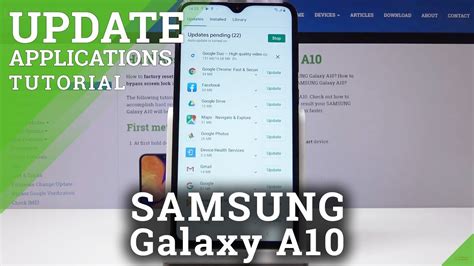 How To Update Apps In Samsung Galaxy A10 Download Latest App Version