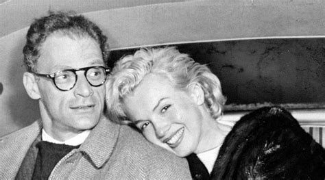 Marilyn Monroe And Arthur Miller At Idlewild Airport After Returning
