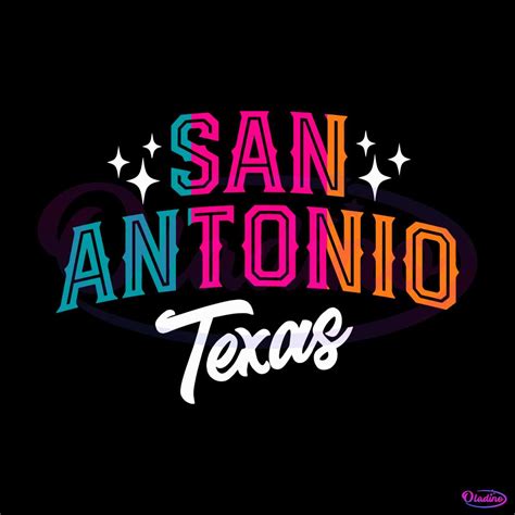 San Antonio Texas Fiesta Colors Svg Graphic Designs Files