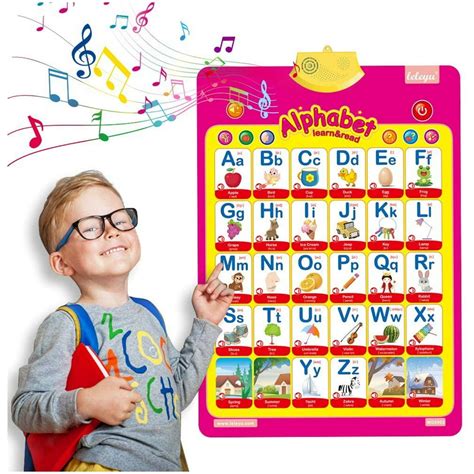 Alphabet Poster Interactive Chart Preschool Baby T Educational