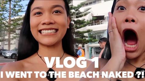 I Went To The Beach Naked Vlog Youtube