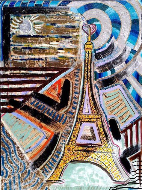 Abstract Paris Abstract Painting City Photo