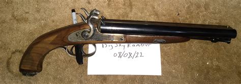 Withdrawn Reduced As New Pedersoli 20 Ga Howdah Pistol The