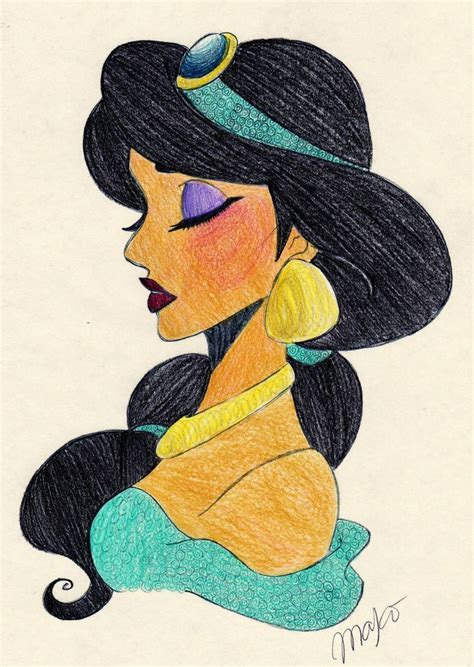 Image Result For Princess Jasmine Drawing Jasmine Drawing Disney