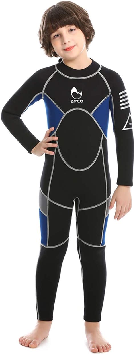 Zcco Kids Wetsuit3mm Neoprene Thermal Swimsuit Youth Boy