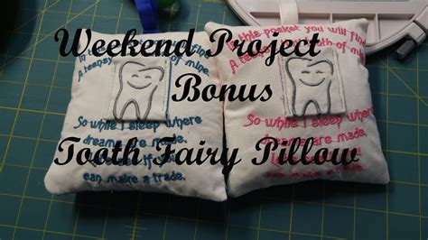 Weekend Project Tooth Fairy Pillow Youtube