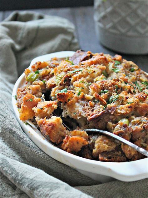 Sausage And Herb Stuffing Easy Classic Recipe A Gouda Life