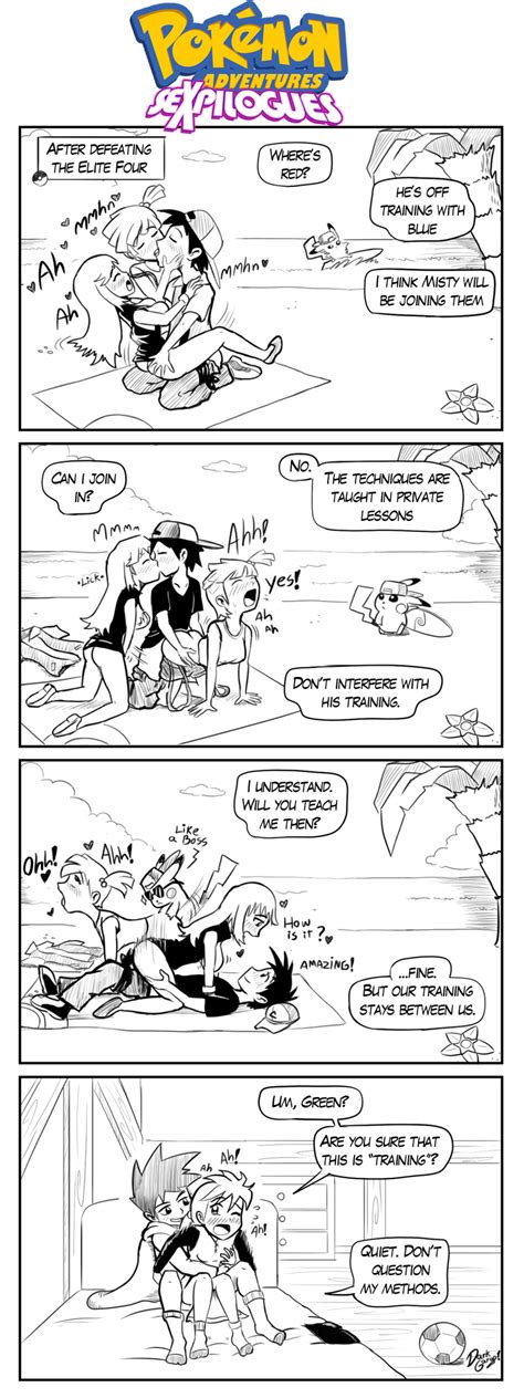 Rule 34 4koma Beach Black And White Blue Oak Dark Gargo Green Pokemon Human Misty Pokemon