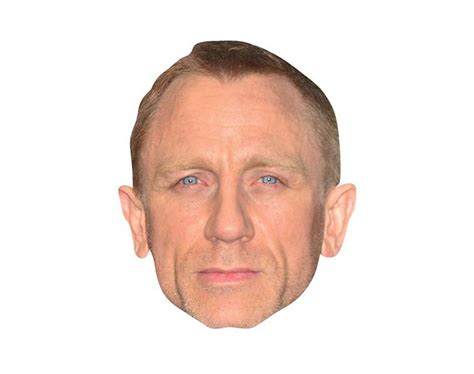 Daniel Craig Vip Celebrity Cardboard Cutout Face Mask