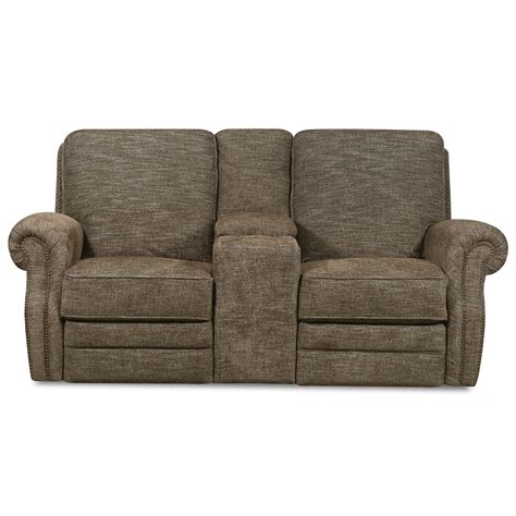 Lane Canterbury Transitional Power Reclining Console Loveseat With Usb Port Find Your