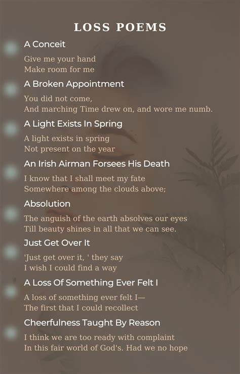 Loss Poems Best Poems For Loss