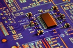 Electronic circuit board close up. | Background Stock Photos ~ Creative ...