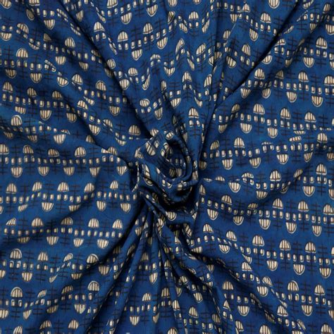 Indian Block Print Ajrakh Cotton Fabric Trade Star Exports