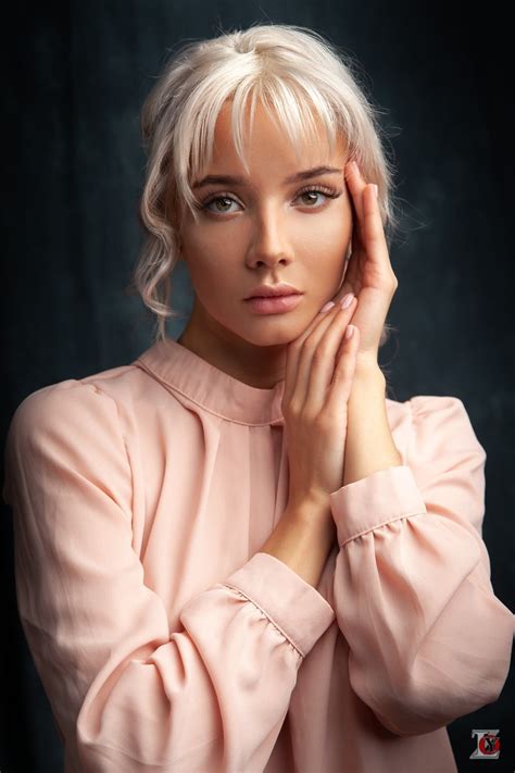 Makeup Portrait Hairbun Pink Clothing Blonde Katerina Shiriaeva P Phone HD Wallpaper
