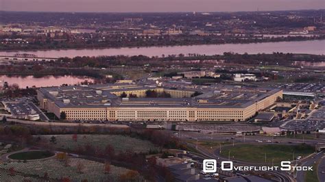 Overflightstock Partial Orbit Of The Pentagon From Arlington