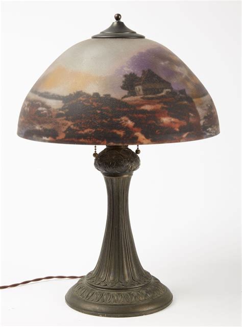Antique Reverse Painted Lamp Shades Antique Lamp Pittsburgh With