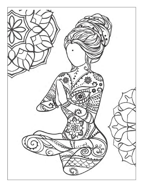 Meditation Coloring Pages Adult Coloring Pages