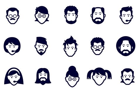 Face Icons Icons Creative Market
