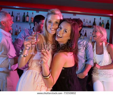 Two Young Women Having Fun Busy Stock Photo Edit Now 73350802