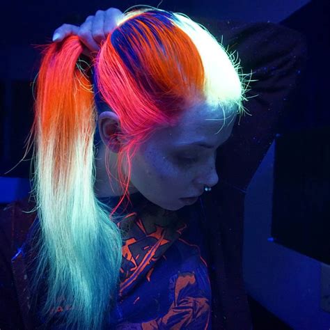 2016s Latest Glow In The Dark Hair Trend Makes Ombre Dye Look So Mild