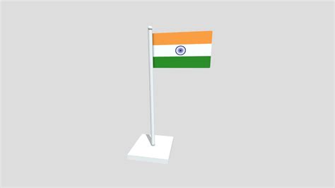 Indian Flag 3d Model Ph