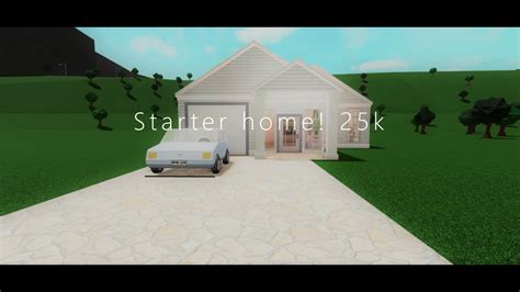 Roblox Bloxburg Simple Aesthetic Starter Home Youtube