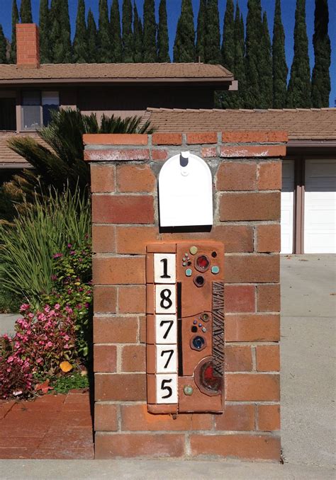Custom Made Address Plaque House Numbers By Ellen Rundle Design