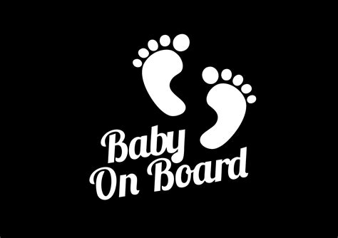 Buy 033w Baby Feet On Board Funny Car Sticker Van Window Bumper Vinyl