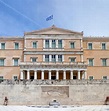 Palazzo Del Parlamento Greco a Piazza Syntagma Ad Atene, Grecia ...