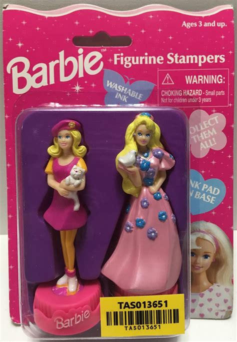 Tas013651 1996 Tara Toys Barbie Figurine Stampers 2 Pack With