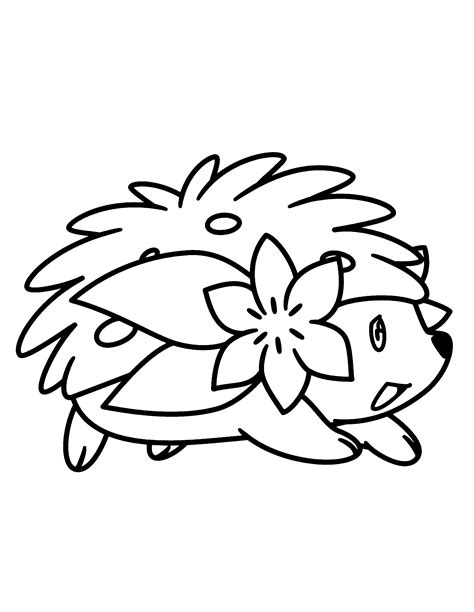 Shaymin Coloring Pages At Getdrawings Free Download