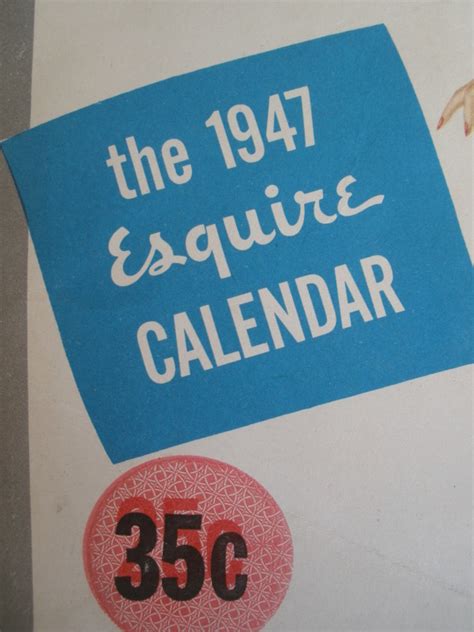 1947 Esquire Calendar Envelope Christmas Pinup Supernova Antiques