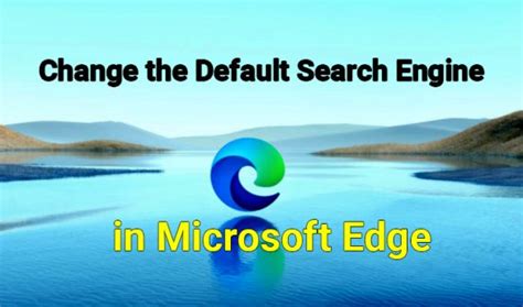 Keeping bing as your default search engine provides an enhanced search experience in the new microsoft edge , including direct links to windows 10 apps, relevant suggestions from your however, you can change the default search engine to any site that uses opensearch technology. How to Change the Default Search Engine in Microsoft Edge
