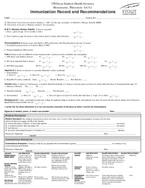 Immunization requirements for all students. Editable immunization certificate form uw - Fill Out, Print & Download Forms in Word & PDF ...