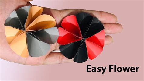 Easy Origami Flower Youtube