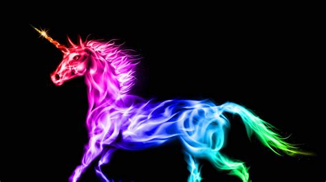 Colorful Neon Unicorn Horse Wallpaper Hd Artist 4k Wallpapers Images