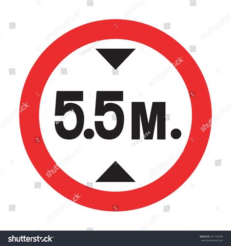 Height Restriction Sign Royalty Free Stock Vector 361143395