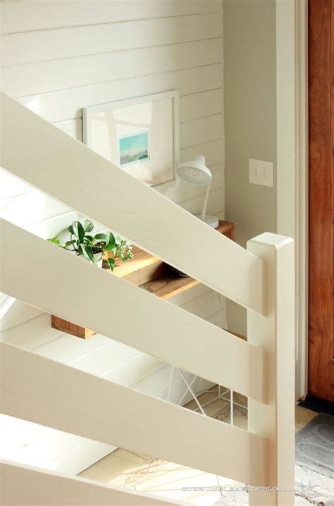 They can add elegance and style to. Horizontal-Railing-Angle-at-Entry | Diy stair railing ...