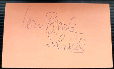 Brooke Shields Blue Lagoon Suddenly Susan Autographed 3x5 Index