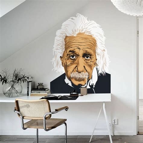 Albert Einstein 2 Αυτοκόλλητα τοίχου Φιγούρες