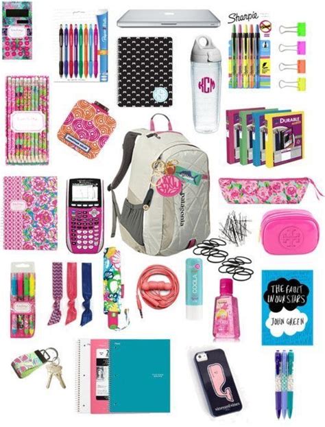 Middle School Must Haves For A Girl School Supplies List Elementary
